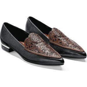 BRIGHTON Esme Loafer in Black/Caramel 10W